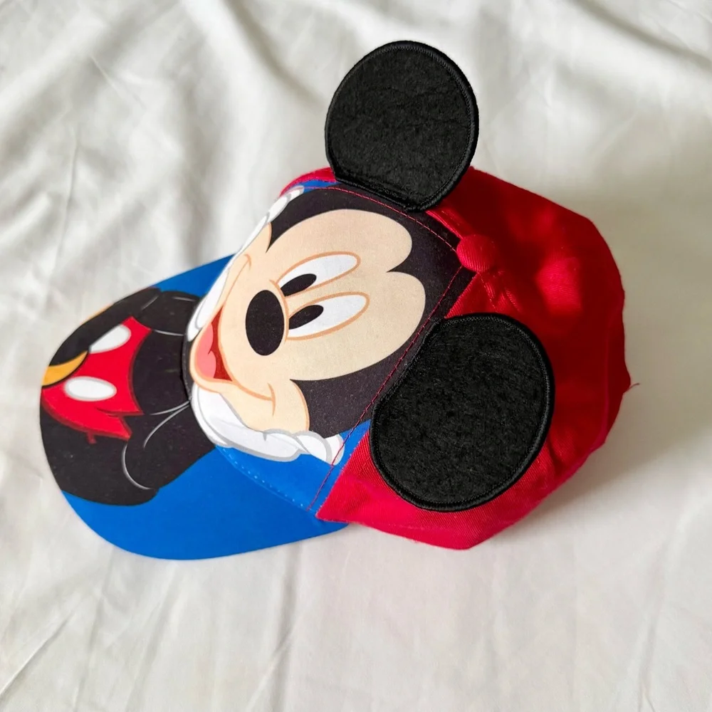 Mickey Mouse Red and Blue Cap With Micky Ears